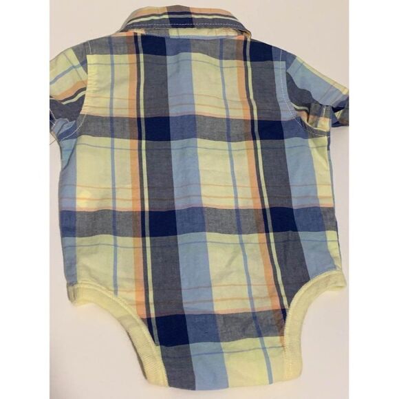 NWT Old Navy 0-3 m plaid onesie - Picture 5 of 5